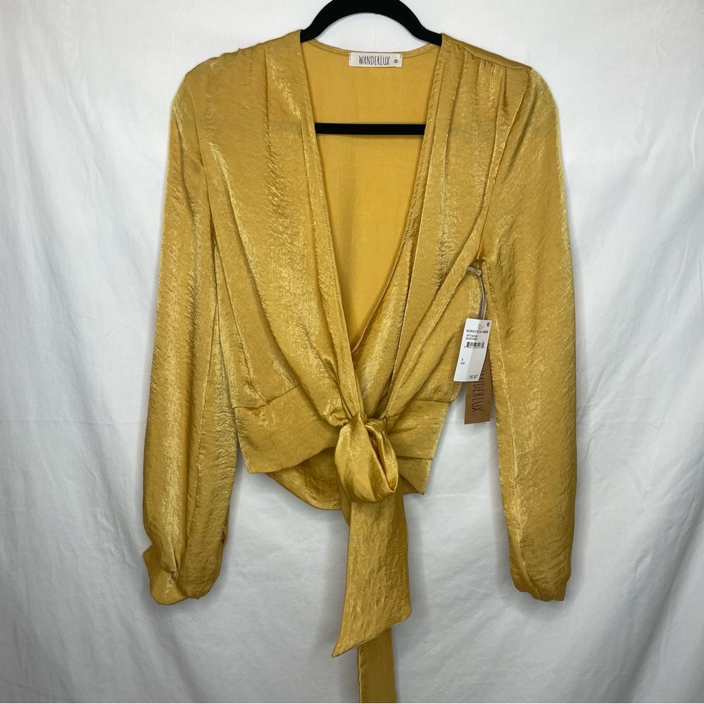 Wanderlux Mustard Long Sleeve Blouse